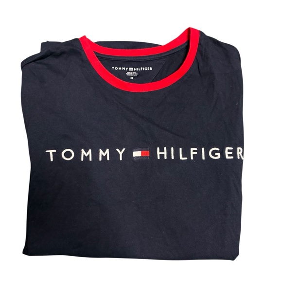 Tommy Hilfiger Other - Tommy Hilfiger Navy T-Shirt with Red Trim